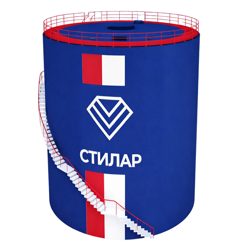 Цельносварной резервуар РВС для нефтепродуктов 75 м³ от завода-производителя