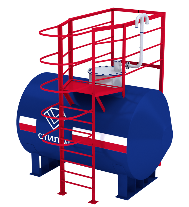 Горизонтальный резервуар РГСН для мазута 15 м³ от завода-производителя